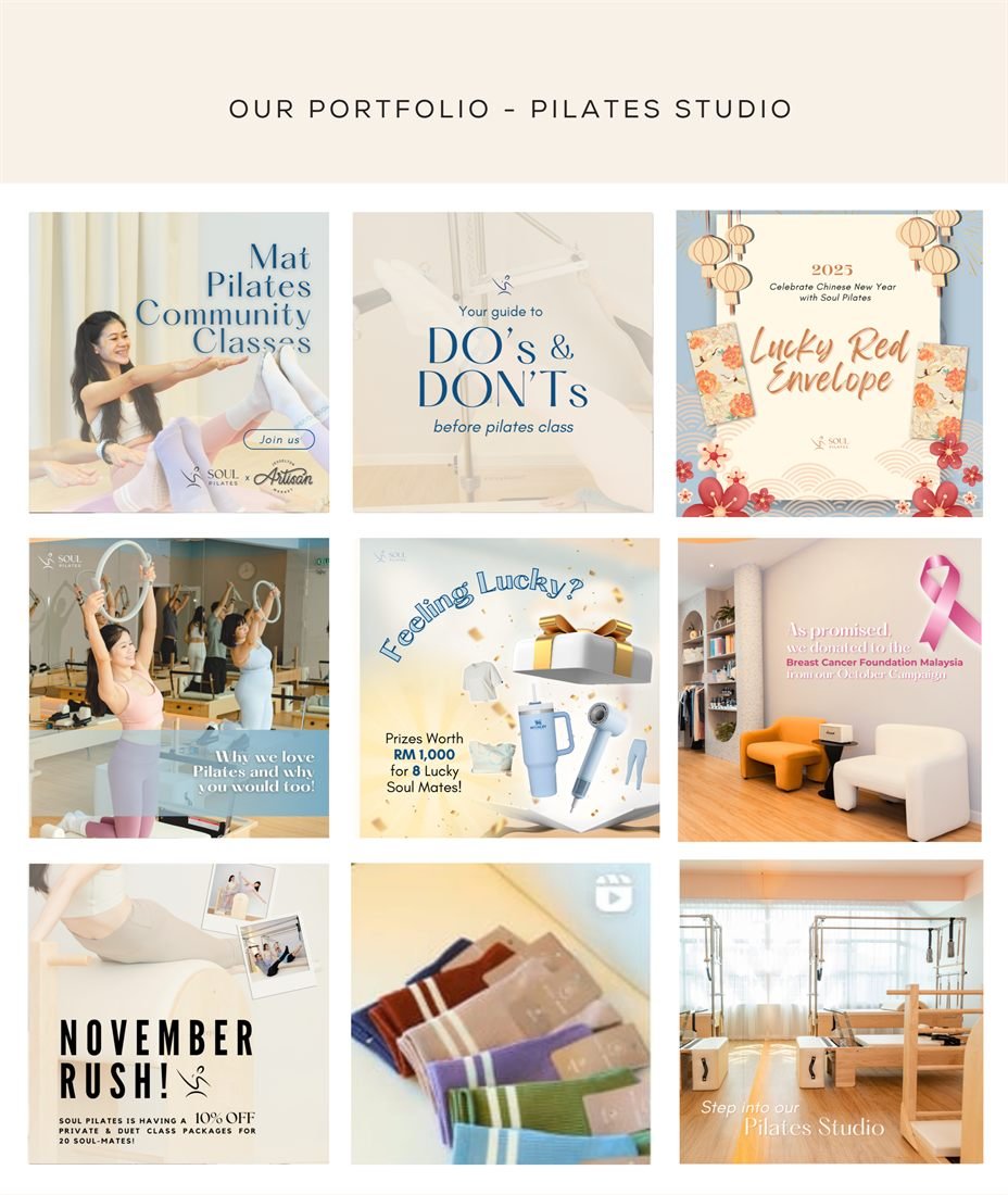 TwelveB client work — social media content design